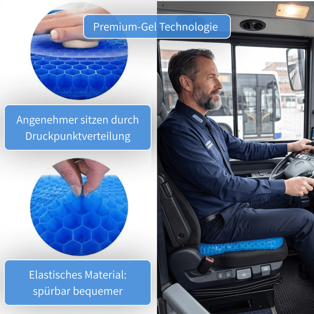 Gelotex - Schmerzfrei sitzen selbst bei 8+ Std. Fahrt